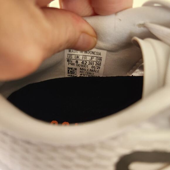 adidas mens Supernova + Dash Grey/White/Screaming Orange 9.5 main image 8